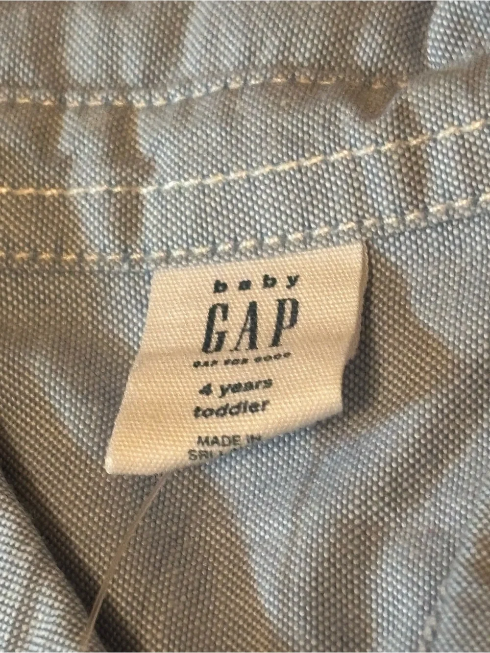 Baby Gap Toddler Boys 4 Years Light Blue Oxford Long Sleeve Button Down Shirt